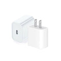 Prime Tech Store 25W USB-C PD power adapter charger with US 2-pin plug for iPhone and compatible devices.