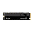 Prime Tech Store Lexar NM620 256GB M.2 NVMe SSD with black circuit board and connector ports, close-up view of the solid-state drive.