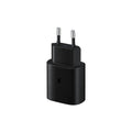 Samsung 25W EU plug USB-C PD fast charger adapter by Prime Tech Store, showing the compact original power adapter and USB-C port.