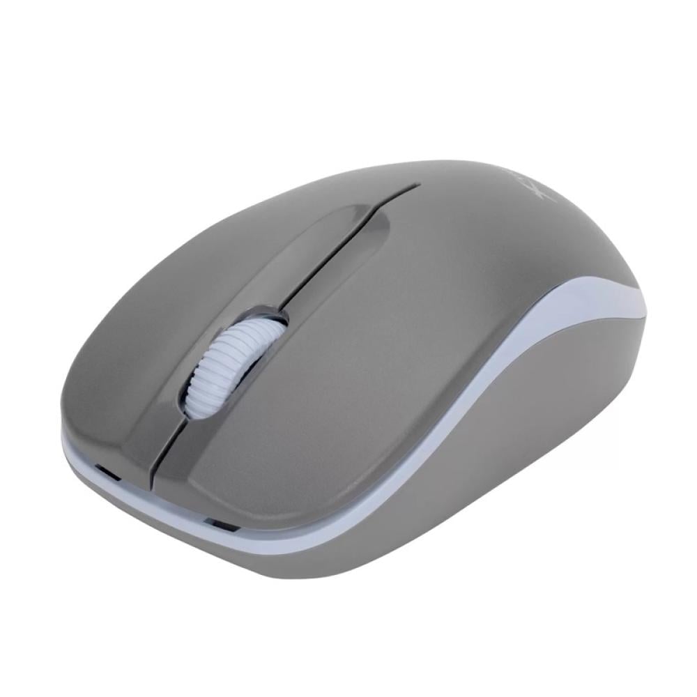 Xtrike Me GW-116 Gy wireless 2.4GHz grey mouse with ergonomic design and multiple buttons, ideal for gaming and everyday use.