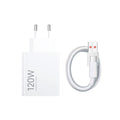 Xiaomi 120W EU plug QC3.0 fast wall charger with cable, compact and lightweight charging accessory for smartphones and devices