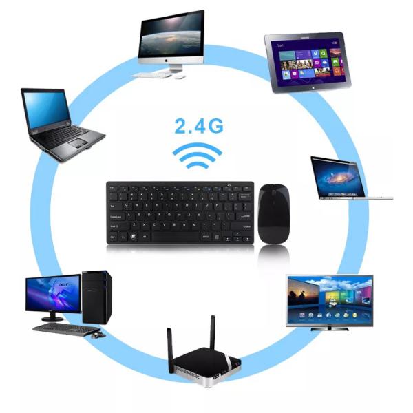 Wireless Apple keyboard and mouse mini set from Prime Tech Store, featuring sleek design and compact layout on a clean surface.