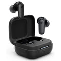 Anker Soundcore R50i NC noise-canceling earbuds with sleek black design and in-ear fit, shown in a close-up view.