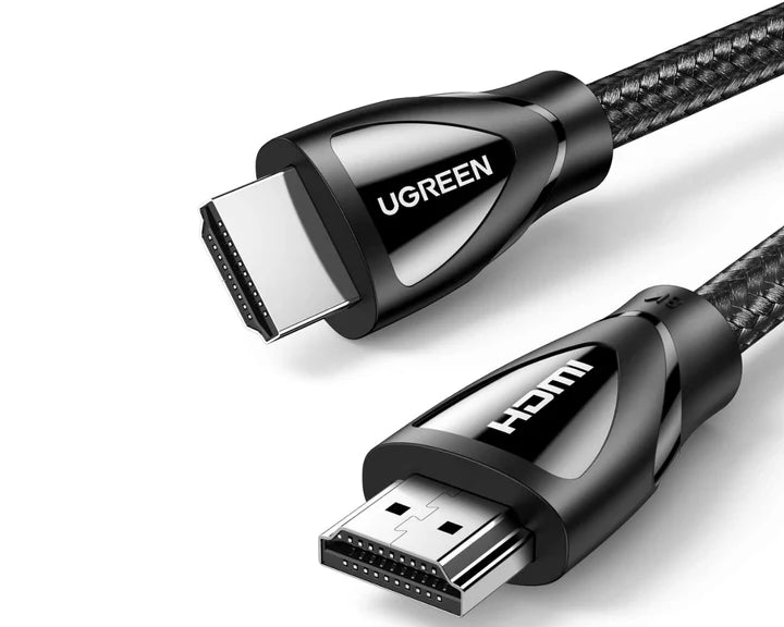 UGREEN HD140 HDMI Cable 8K by Prime Tech Store showing a high-speed HDMI cable with gold-plated connectors on a white background.