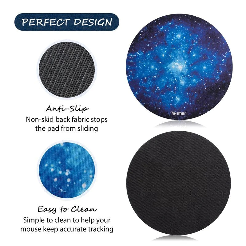 Prime Tech Store G7 stitched mouse pad with 250x250x2mm size, featuring durable stitching and a smooth surface for gaming and work.