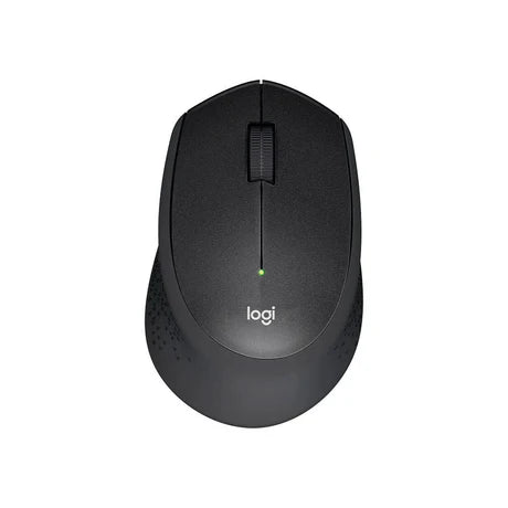 Wireless Logitech M331 SILENT mouse with ergonomic design and 3-meter wireless range, featuring quiet click buttons