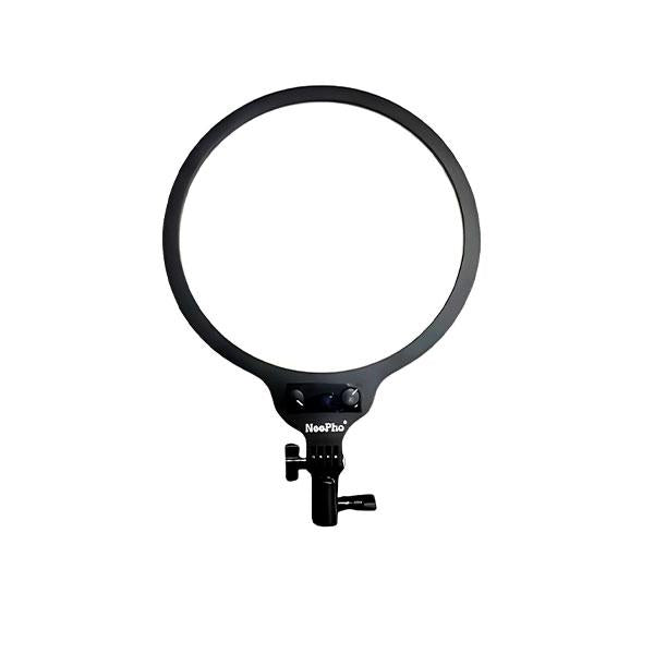 Prime Tech Store Neepho 26cm LED soft ring light with 360° rotating pan and tilt for professional photography or video lighting.