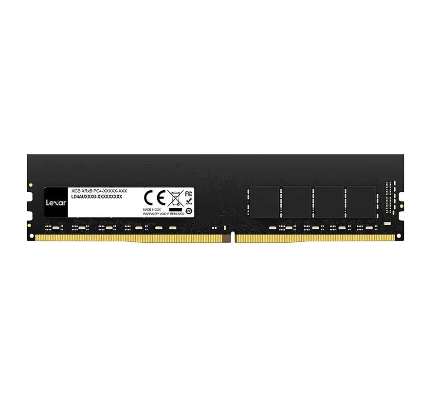 Prime Tech Store Lexar 8GB DDR4 3200MHz UDIMM desktop memory RAM module with black heat spreader and gold connector pins.