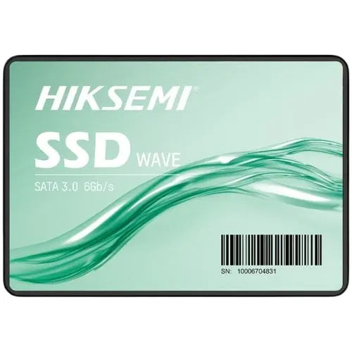 Prime Tech Store HIKSEMI 256GB 2.5-inch SATA SSD showing sleek black drive with label and connectors on a white background.