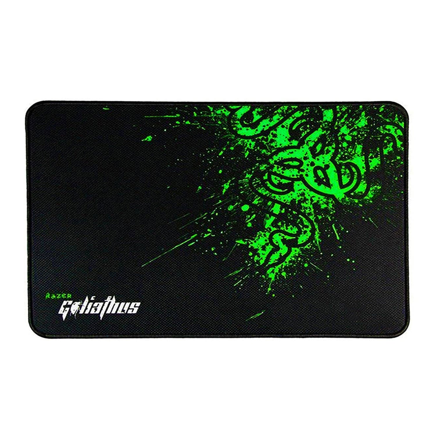 Prime Tech Store Razer Goliathus large mouse pad with box, 355x440x4mm, featuring smooth surface and vibrant design.