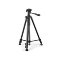 Prime Tech Store 55-inch aluminium tripod stand with mobile phone holder, sturdy adjustable tripod for smartphones and photography.