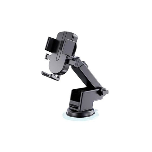 Prime Tech Store Aspor A570 360° rotatable car mobile phone holder mounted on a dashboard with a phone secured in place.