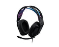 Logitech G335 wired gaming headset with 3.5mm audio jack, featuring adjustable headband and cushioned ear cups for comfort.