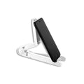 White Joyroom Zs120 desktop tablet holder with foldable bracket, designed by Prime Tech Store, showing the stand's adjustable support.