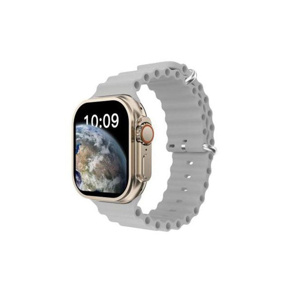 Prime Tech Store V200 Ultra Smart Watch with 2.2-inch screen, waterproof IP68, grey color, and Wearfit Pro app compatibility.