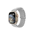 Prime Tech Store V200 Ultra Smart Watch with 2.2-inch screen, waterproof IP68, grey color, and Wearfit Pro app compatibility.