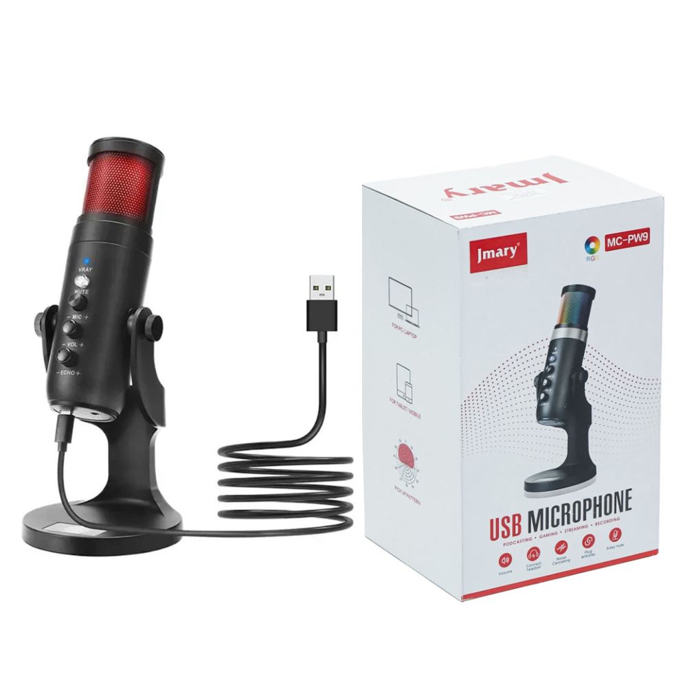 JMARY MC-PW9 Podcast USB Microphone