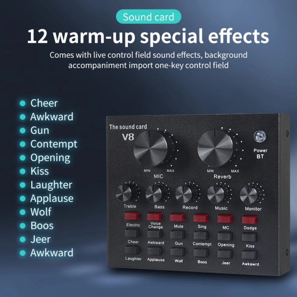 V8 BM-800 Streaming & Podcast Microphone Set